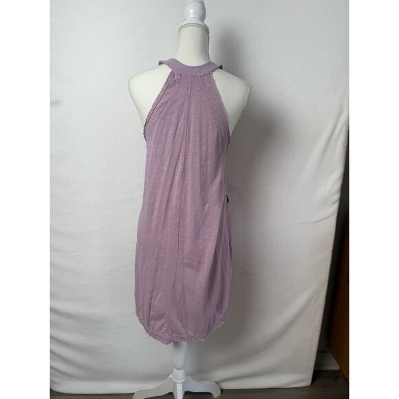 Daily Practice by Anthropologie The Carlie V-Neck Mini Dress LIGHT MAUVE Size XS - Picture 5 of 9